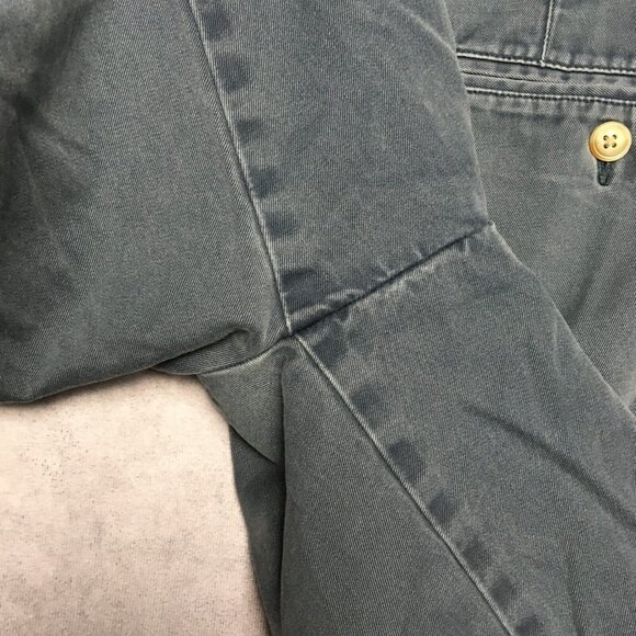 Peter Millar Mens Shorts size 35 Blue Flat Front Pockets Pima Cotton Twill - Picture 11 of 12